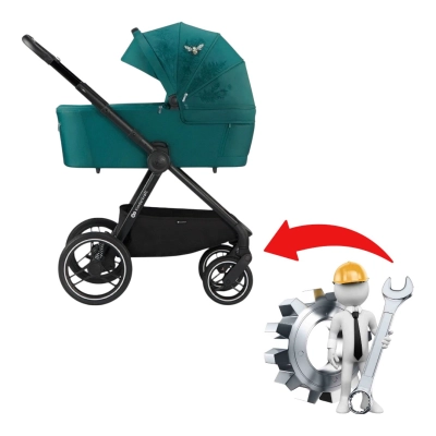 Naprawa kółek Kinderkraft NEA - montaż łożysk i osi skręcanej - 2 kółka przednie z wysyłkami!